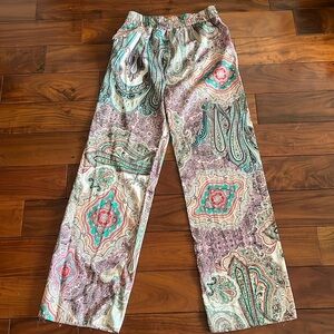 Zara woman’s paisley pants size small. Like new